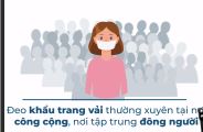 Khuyến nghị mỗi người dân hãy thực hiện tốt Thông điệp 5K để góp phần phòng chống dịch Covid-19
