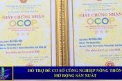 HỖ TRỢ ĐỂ CƠ SỞ CÔNG NGHIỆP NÔNG THÔN MỞ RỘNG SẢN XUẤT p1