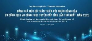 Trực tiếp: Tọa đàm chuyên đề: "Đánh giá mức độ thân thiện vớingười dùng của 63 cổng Dịch vụ công trực tuyến cấp tỉnh lần thứ nhất, năm 2023" p2