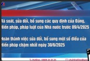 Tháng 4-2025 trình Trung ương phương pháp sắp xếp tổ chức bộ máy p1
