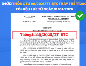 Thông tư số 99/2025/TT-BTC thay thế thông tư số 200/2014/TT-BTC