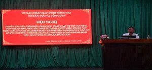 Tuyên truyền, phổ biến,  giáo dục pháp luật cho chức sắc, chức việc, nhà tu hành, tín đồ các tôn giáo, người đại diện hoặc thành viên Ban Quản lý cơ sở tín ngưỡng năm 2025  tại các phường: Long Khánh, Bình Lộc, Bảo Vinh, Xuân Lập, Hàng Gòn