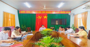 Kiểm tra kết quả tổ chức, thực hiện quản lý nhà nước  về công tác dân tộc và tôn giáo, tín ngưỡng năm 2025 tại xã Đak Lua