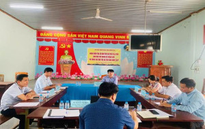 Kiểm tra kết quả tổ chức, thực hiện quản lý nhà nước  về công tác dân tộc và tôn giáo, tín ngưỡng năm 2025 tại xã Thanh Sơn