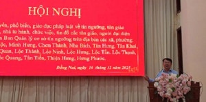 Tuyên truyền, phổ biến,  giáo dục pháp luật cho chức sắc, chức việc, nhà tu hành, tín đồ các tôn giáo, người đại diện hoặc thành viên Ban Quản lý cơ sở tín ngưỡng  trên địa bàn 18 xã, phường tỉnh Bình Phước (cũ) năm 2025