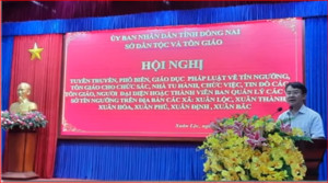 Tuyên truyền PBGDPL về Tín ngưỡng, Tôn giáo