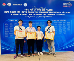 Dong Nai brings home seven awards at the 31st National Young Informatics Competition 2025
