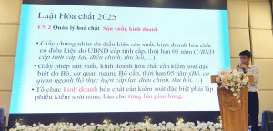 Phổ biến văn bản pháp luật về hóa chất trong lĩnh vực công nghiệp