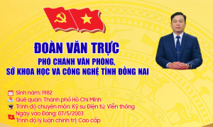 Tóm tắt tiểu sử và chương trình hành động của ông Đoàn Văn Trực – Phó Chánh văn phòng Sở Khoa học và Công nghệ