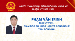 Tóm tắt tiểu sử và chương trình hành động của đồng chí Phạm Văn Trinh –Tỉnh ủy viên, Giám đốc Sở Khoa học và Công nghệ
