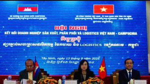 Hội nghị kết nối doanh nghiệp sản xuất, phân phối và logistics Việt Nam - Campuchia