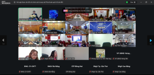 Các điểm cầu trực tuyến tại Hội nghị