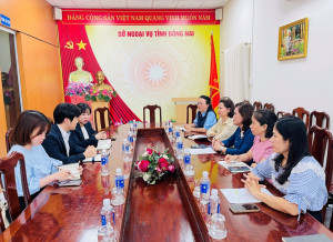 Quang cảnh buổi tiếp Đoàn