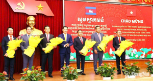 Đoàn đại biểu 6 tỉnh của Vương quốc Campuchia thăm, chúc Tết tại Đồng Nai