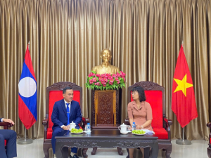 ĐOÀN ĐẠI BIỂU TỈNH ĐỒNG NAI THĂM, LÀM VIỆC VỚI TỔNG LÃNH SỰ QUÁN VIỆT NAM TẠI PAKSE, LÀO