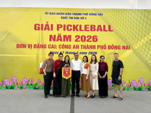 SỞ NGOẠI VỤ THAM GIA HỘI THAO GIẢI PICKLEBALL KHỐI THI ĐUA SỐ 4 NĂM 2026