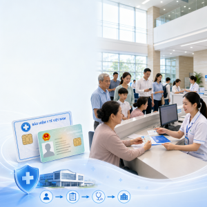 Thiết kế ảnh minh họa hướng dẫn đăng ký BHYT