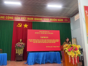 TẬP HUẤN: Nâng cao nhận thức bình đẳng giới và phòng, ngừa...