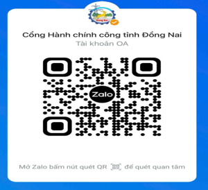 Nhận tin nhắn trạng thái xử lý hồ sơ qua Zalo OA Cổng hành chính  công tỉnh Đồng Nai