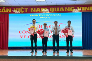 Hội nghị công bố quyết định về công tác cán bộ của Sở Nội vụ