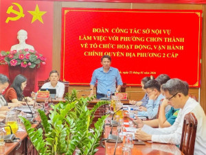 Khảo sát mô hình chính quyền 02 cấp tại xã Minh Đức và phường Chơn Thành