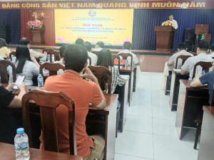 Ông Nguyễn Hữu Định - Thành ủy viên, Giám đốc Sở Nội vụ - Chủ tịch Hội đồng ATVSLĐ thành phố phát biểu khai mạc Hội nghị