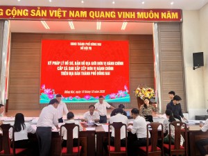 Phối hợp ký pháp lý hồ sơ và bản đồ địa giới hành chính