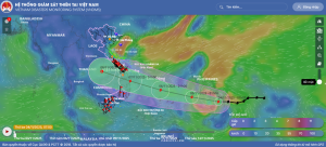 Ảnh chụp lúc 07 giờ ngày 4/11/2025 tại Hệ thống giám sát thiên tai Việt Nam