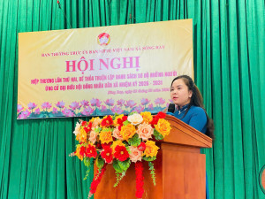 ỦY BAN MTTQ VIỆT NAM XÃ SÔNG RAY TỔ CHỨC HỘI NGHỊ HIỆP THƯƠNG LẦN THỨ HAI