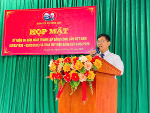 ĐẢNG ỦY XÃ SÔNG RAY TỔ CHỨC HỌP MẶT KỶ NIỆM NGÀY THÀNH LẬP ĐẢNG, TRAO HUY HIỆU ĐẢNG VÀ TẶNG QUÀ TẾT CHO ĐẢNG VIÊN CAO TUỔI ĐẢNG