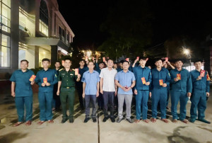 LÃNH ĐẠO ĐẢNG UỶ, UBND XÃ SÔNG RAY THĂM, CHÚC TẾT, ĐỘNG VIÊN...