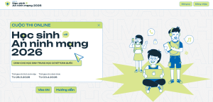 THÔNG BÁO VỀ VIỆC HƯỞNG ỨNG CUỘC THI TRỰC TUYẾN “HỌC SINH...