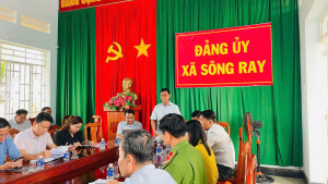 XÃ SÔNG RAY TỔ CHỨC HỘI NGHỊ BAN CHỈ ĐẠO PHÁT TRIỂN KHOA HỌC, CÔNG NGHỆ, ĐỔI MỚI SÁNG TẠO VÀ CHUYỂN ĐỔI SỐ