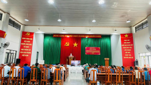 XÃ SÔNG RAY TỔ CHỨC ĐIỂM CẦU TRỰC TUYẾN HỌC TẬP, QUÁN TRIỆT NGHỊ QUYẾT ĐẠI HỘI XIV CỦA ĐẢNG