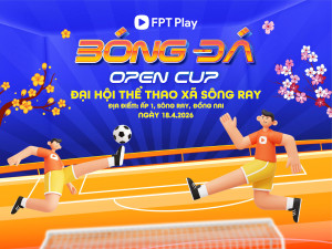 (FPT Telecom đồng hành cùng môn bóng đá tại Đại hội Thể dục Thể thao lần này của xã Sông Ray)
