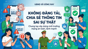 KHÔNG ĐĂNG TẢI, CHIA SẺ THÔNG TIN SAI SỰ THẬT TRONG VIỆC SỬ DỤNG MẠNG XÃ HỘI