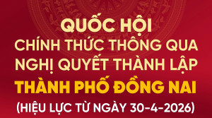 [Infographic] Chính thức thành lập Thành phố Đồng Nai trực thuộc Trung ương từ 30-4-2026