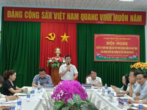 HỘI NGHỊ SƠ KẾT 01 NĂM THỰC HIỆN SẮP XẾP ĐƠN VỊ HÀNH CHÍNH VÀ HOẠT ĐỘNG CHÍNH QUYỀN ĐỊA PHƯƠNG 02 CẤP TẠI XÃ SÔNG RAY