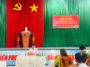 Hội nghị đối thoại trực tiếp giữa đồng chí Bí thư Đảng ủy xã với cấp ủy chi bộ các ấp trên địa bàn xã năm 2026