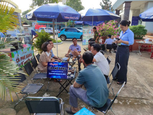 Xã Sông Ray tiếp tục triển khai mô hình "Cà phê sáng với Nhân dân": Lắng nghe và tháo gỡ vướng mắc thủ tục đất đai