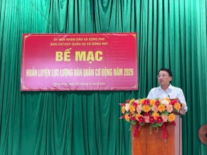 XÃ SÔNG RAY BẾ MẠC HUẤN LUYỆN LỰC LƯỢNG DÂN QUÂN CƠ ĐỘNG NĂM 2026