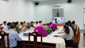 Xã Sông Ray  tham dự Hội nghị trực tuyến sơ kết 01 năm thực hiện mô hình chính quyền địa phương 02 cấp