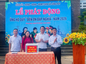 XÃ SÔNG RAY TỔ CHỨC LỄ PHÁT ĐỘNG ỦNG HỘ QUỸ “ĐỀN ƠN ĐÁP NGHĨA” NĂM 2026