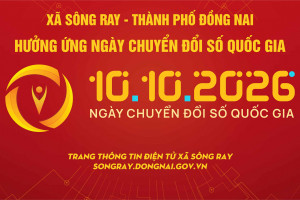 XÃ SÔNG RAY HƯỞNG ỨNG NGÀY CHUYỂN ĐỔI SỐ QUỐC GIA 10/10/2026