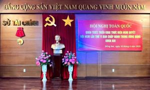 Tổ chức triển khai trực tiếp Hội nghị toàn quốc quán triệt, triển khai thực hiện Nghị quyết Hội nghị lần thứ 11 Ban chấp hành Trung ương Đảng khóa XIII.
