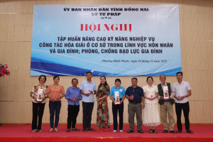 Hội nghị tập huấn nâng cao kỹ năng nghiệp vụ công tác hòa giải ở cơ sở trong lĩnh vực hôn nhân và gia đình, phòng chống bạo lực gia đình
