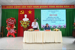 HỘI NGHỊ TUYÊN TRUYỀN PHÁP LUẬT VỚI NHÂN DÂN XÃ PHÚ VINH NĂM 2025