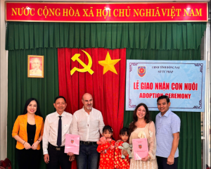 SỞ TƯ PHÁP TỔ CHỨC LỄ GIAO, NHẬN CON NUÔI CÓ YẾU TỐ NƯỚC NGOÀI