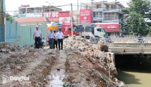 Kiểm tra tiến độ hàng loạt dự án chống ngập tại TP.Biên Hoà