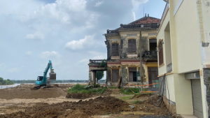Sở Xây dựng kiểm tra hiện trạng việc thi công dự án đường ven sông Đồng Nai đoạn qua khu vực biệt thự cổ Võ Hà Thanh